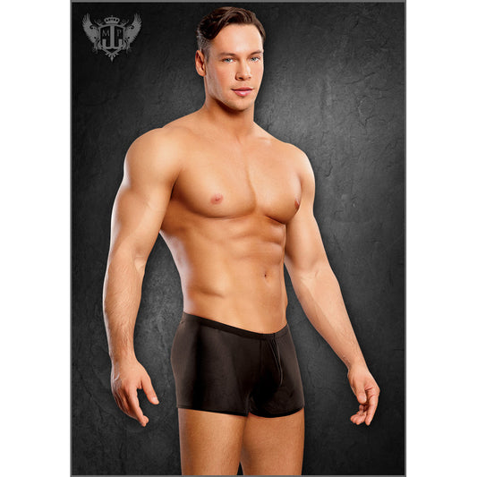 Stretch Mesh Pouch Short Black 3X | 845830017060 | Available at EroticWarehouse.com