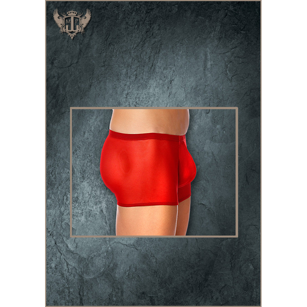 Stretch Mesh Pouch Short Red 3X | 845830035590 | Available at EroticWarehouse.com