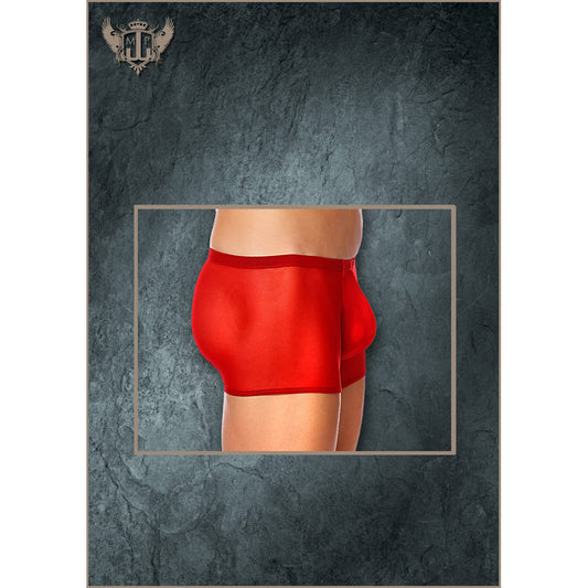 Stretch Mesh Pouch Short Red 3X | 845830035590 | Available at EroticWarehouse.com