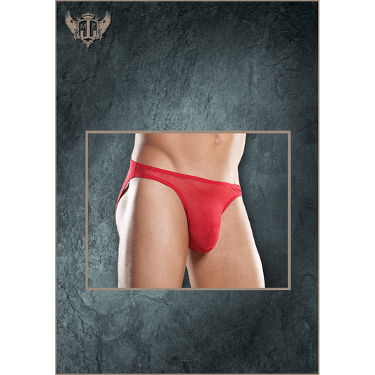 Stretch Mesh Wonder Bikini Red 1X | 845830035613 | Available at EroticWarehouse.com
