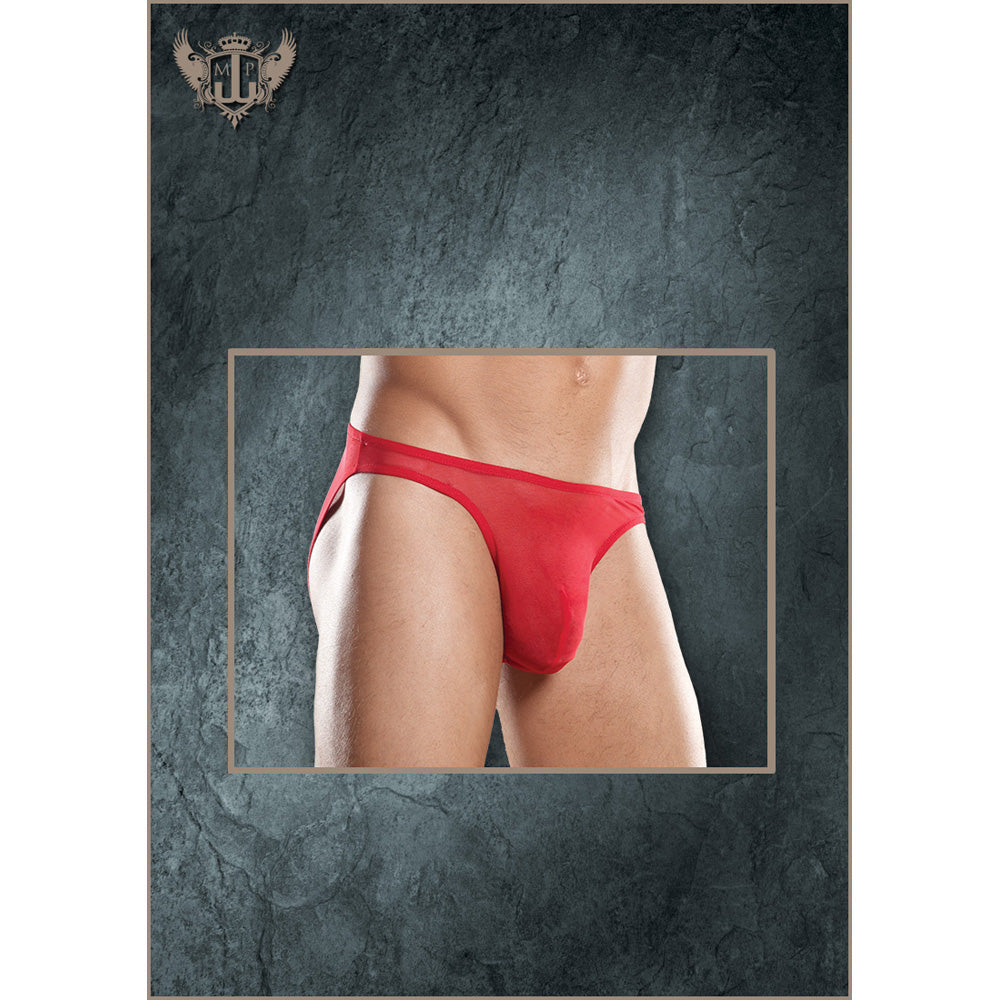 Stretch Mesh Wonder Bikini Red 3X | 845830035620 | Available at EroticWarehouse.com