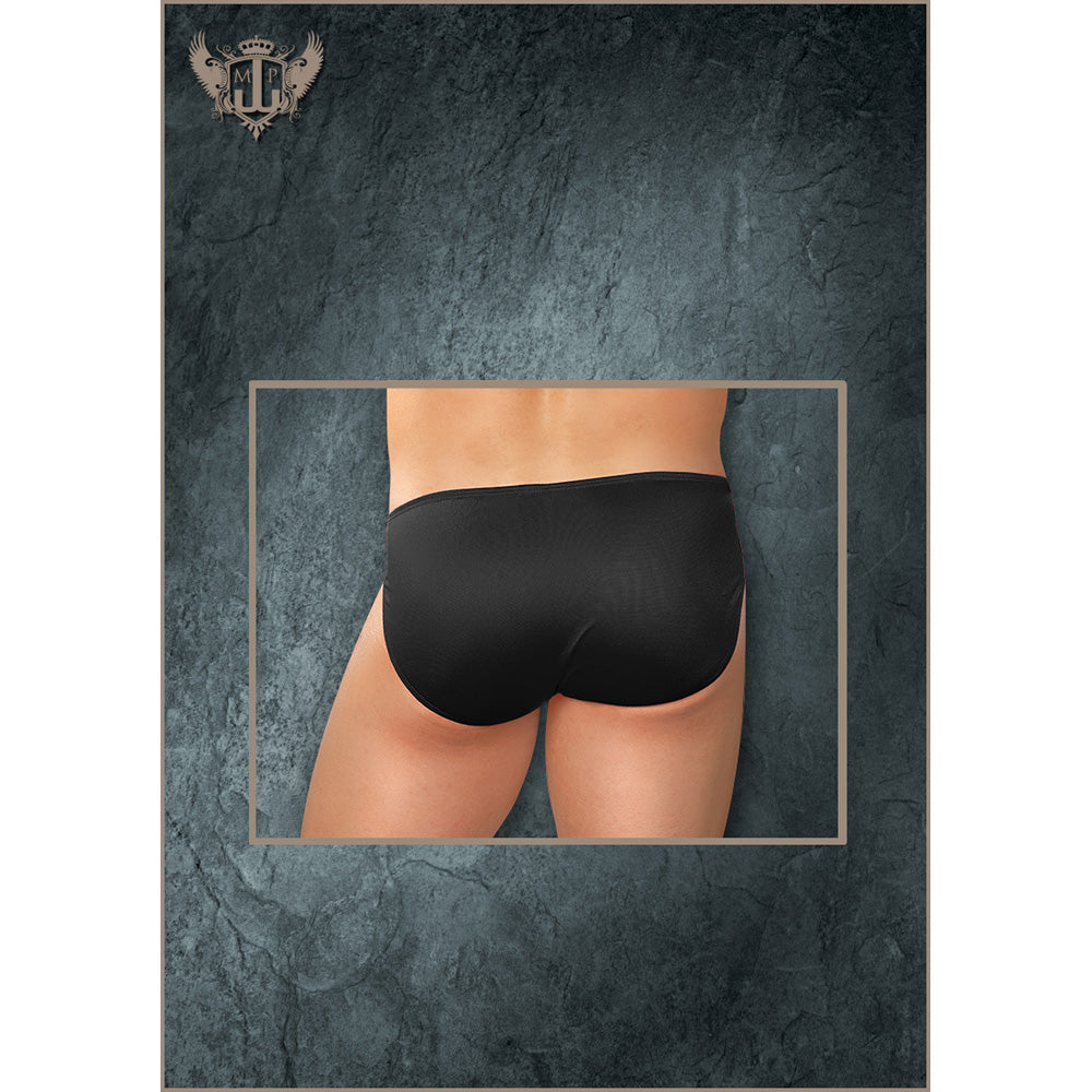 Nylon Spandex Pouchless Brief Black One Size | 845830041522 | Available at EroticWarehouse.com