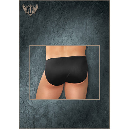 Nylon Spandex Pouchless Brief Black One Size | 845830041522 | Available at EroticWarehouse.com