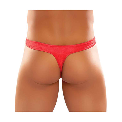 Satin Spandex Bong Thong Red L/Xl | 845830045254 | Available at EroticWarehouse.com