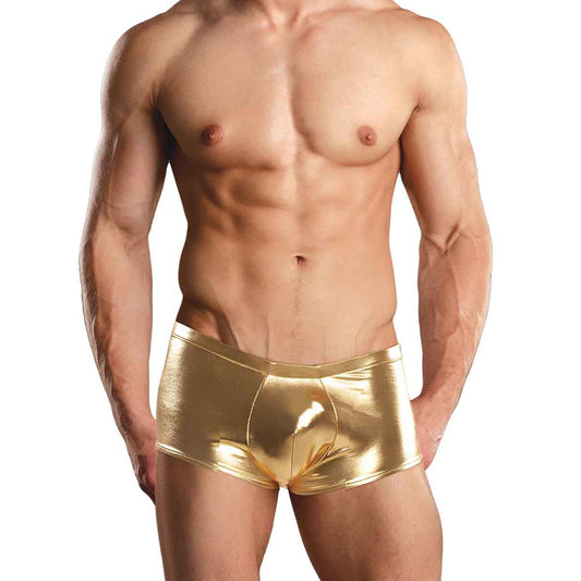 Heavy Metal Mini Short Gold Xl | 845830045667 | Available at EroticWarehouse.com