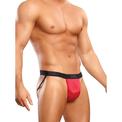 Satin Spandex Jock Red L/Xl | 845830046404 | Available at EroticWarehouse.com