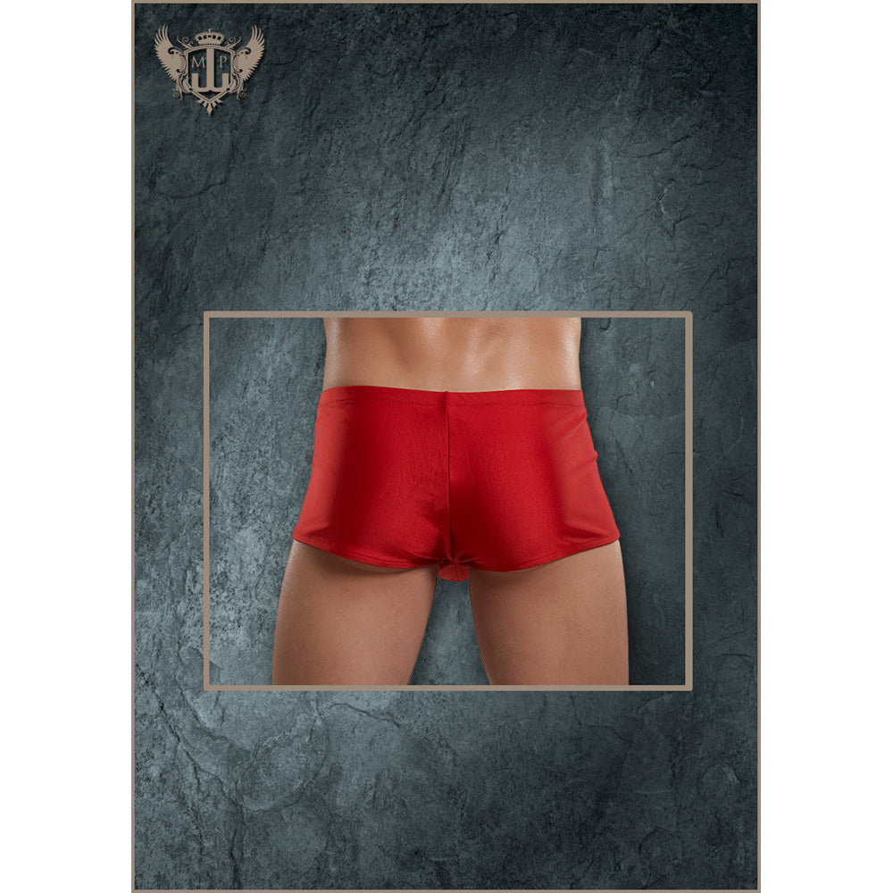 Nylon Spandex Zipper Short Red S/M | 845830048699 | Available at EroticWarehouse.com