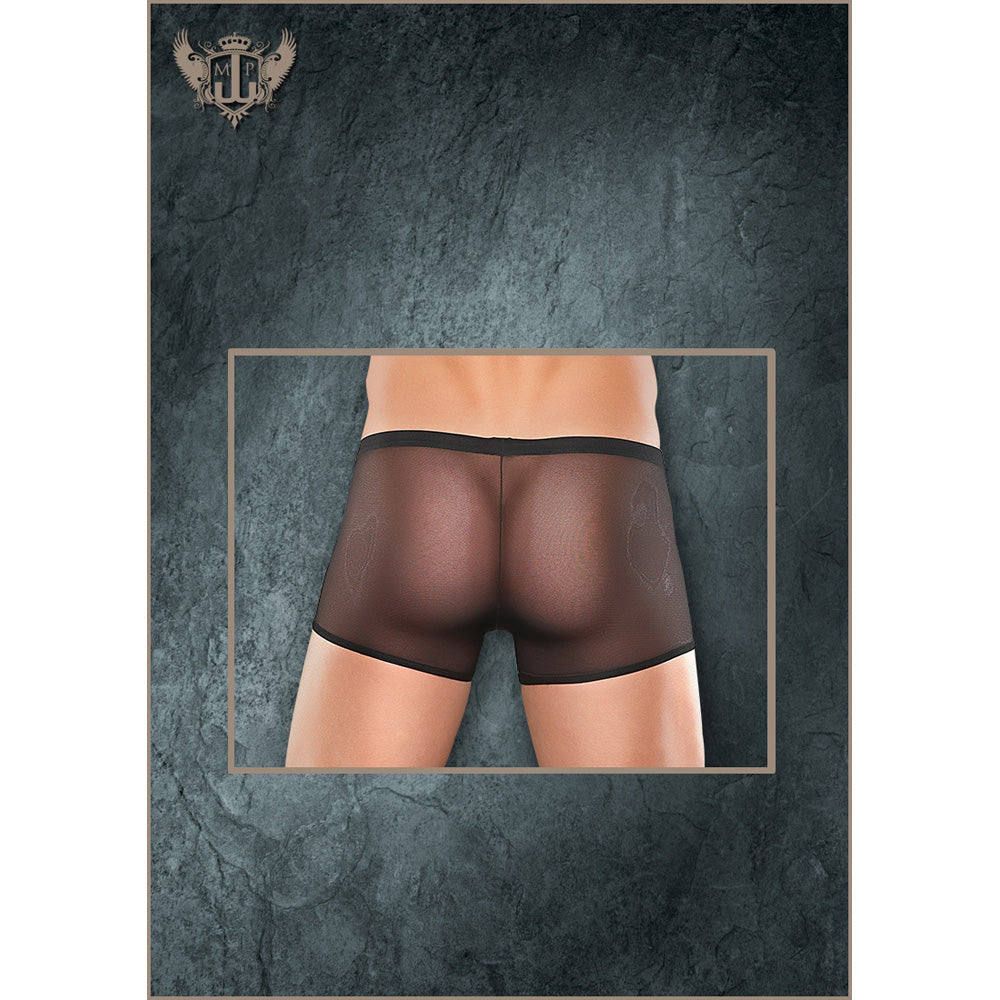 Stretch Mesh Pouch Short White S/M | 845830052818 | Available at EroticWarehouse.com