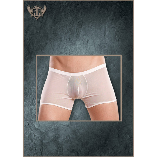Stretch Mesh Pouch Short White S/M | 845830052818 | Available at EroticWarehouse.com
