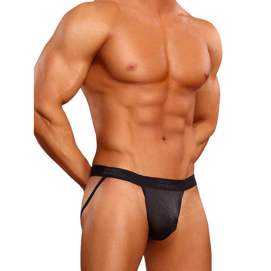 Black Cobra Jock Black L/Xl | 845830059473 | Available at EroticWarehouse.com