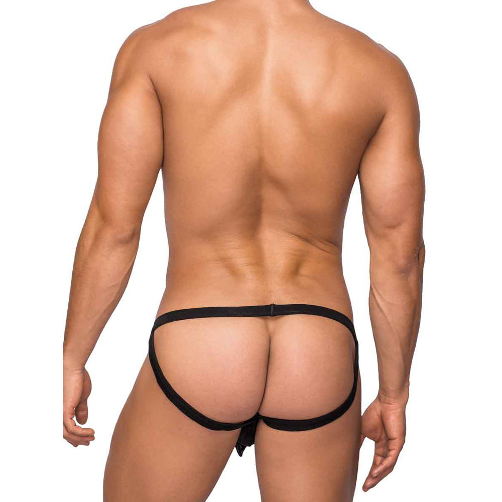 Hoser Hose Jock Black S/M | 845830073134 | Available at EroticWarehouse.com