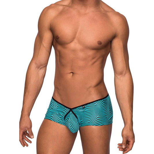Tranquil Abyss Micro Mini Short Seafoam/Blk X-Large | 845830073790 | Available at EroticWarehouse.com