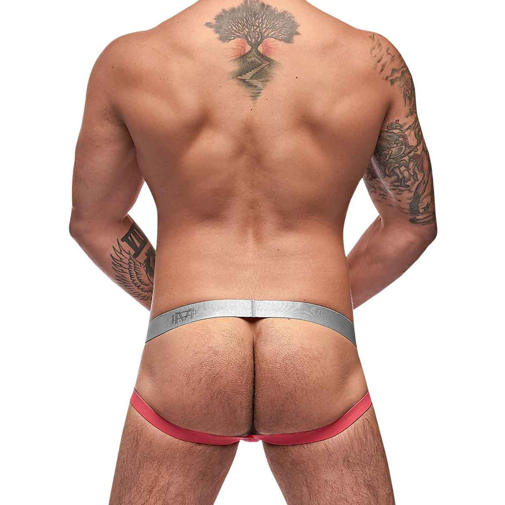 Mesh Rib Jock Ring Salmon L/X | 845830081191 | Available at EroticWarehouse.com