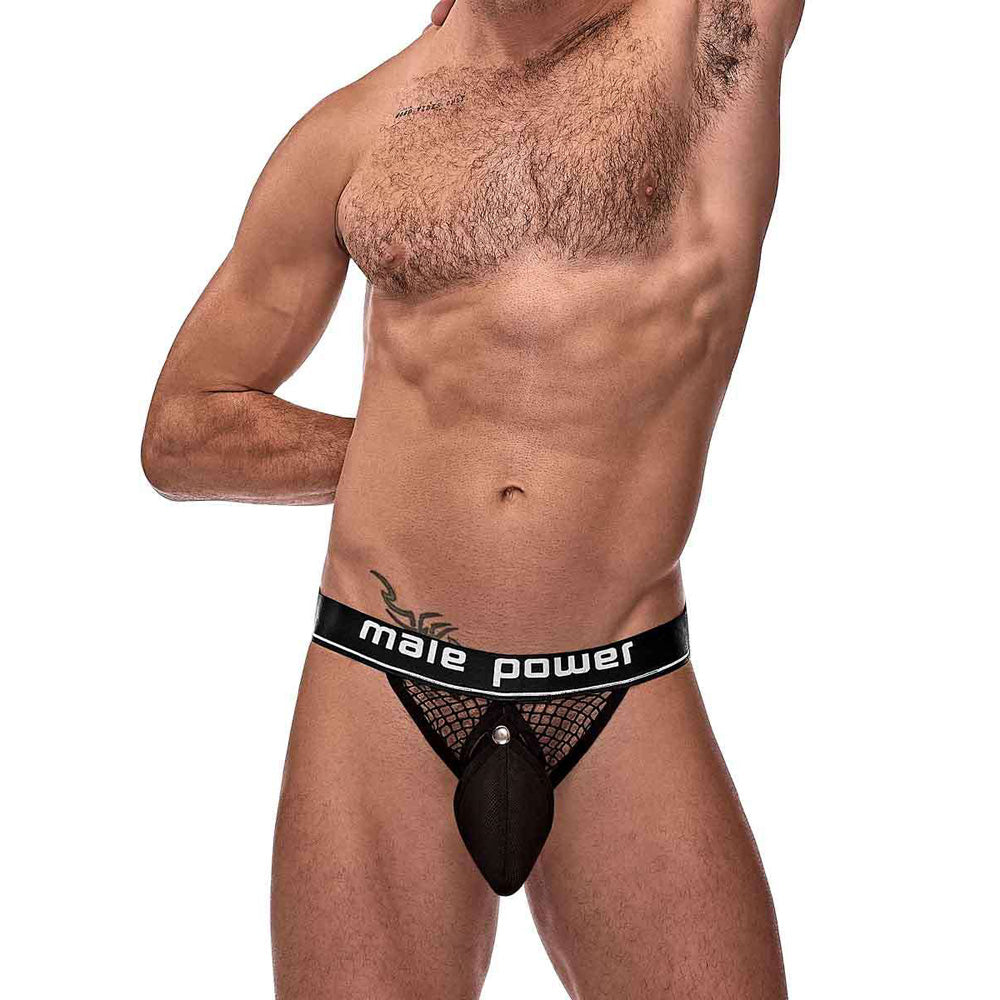 Cock Pit Net Cock Ring Jock Black L/Xl | 845830084109 | Available at EroticWarehouse.com