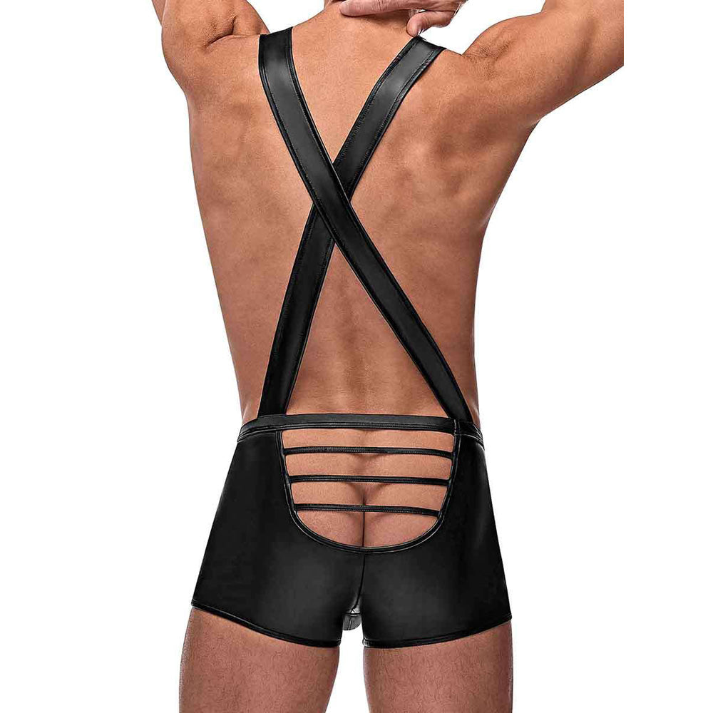 Cage Matte Cage Back Singlet Black S/M | 845830084253 | Available at EroticWarehouse.com
