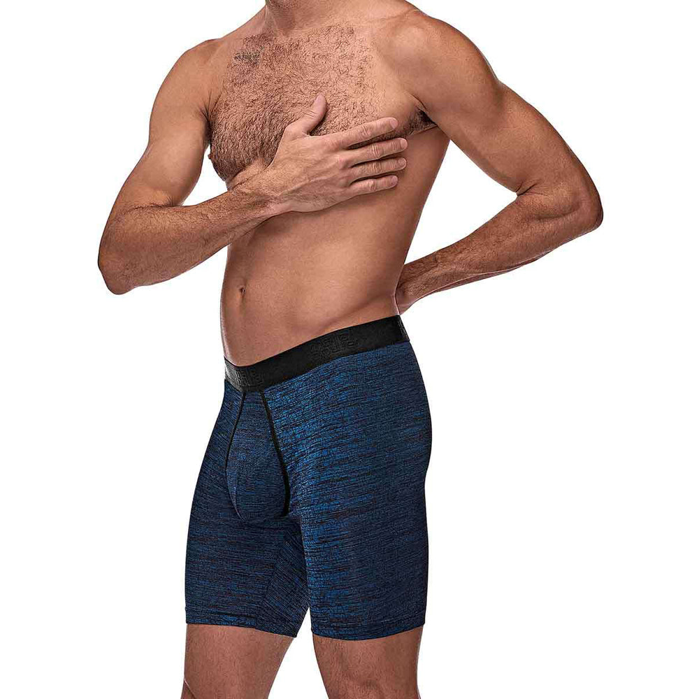 Peak Performance Long Leg Short Blue Small | 845830084352 | Available at EroticWarehouse.com