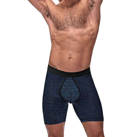 Peak Performance Long Leg Short Blue Medium | 845830084369 | Available at EroticWarehouse.com