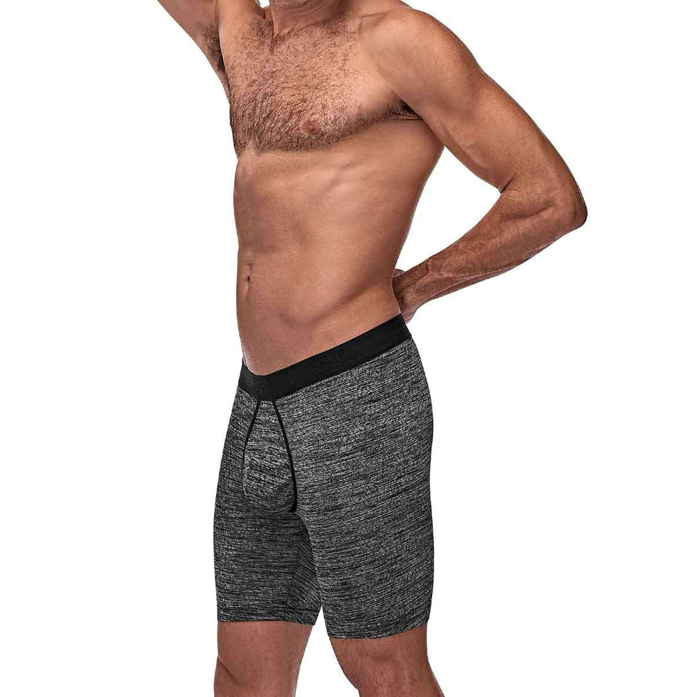 Peak Performance Long Leg Short Grey Small | 845830084390 | Available at EroticWarehouse.com