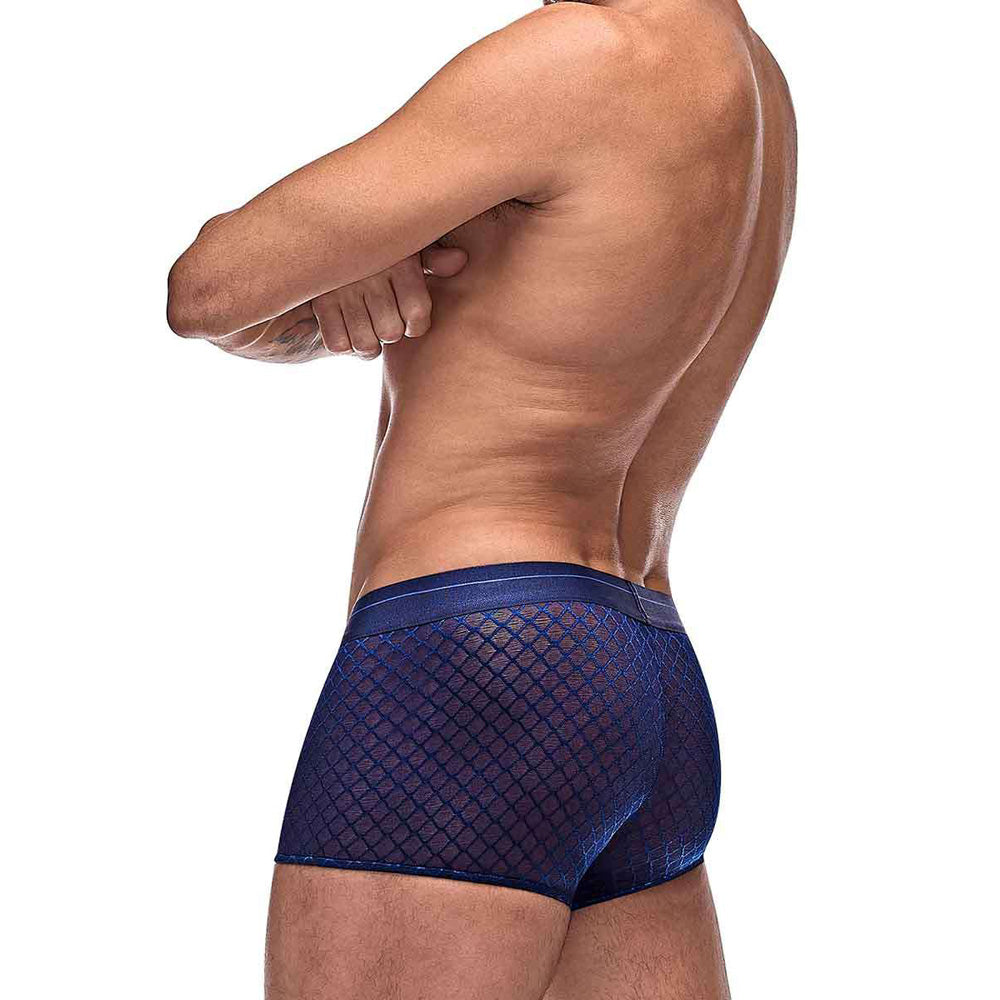 Diamond Mesh Mini Short Navy S | 845830085274 | Available at EroticWarehouse.com