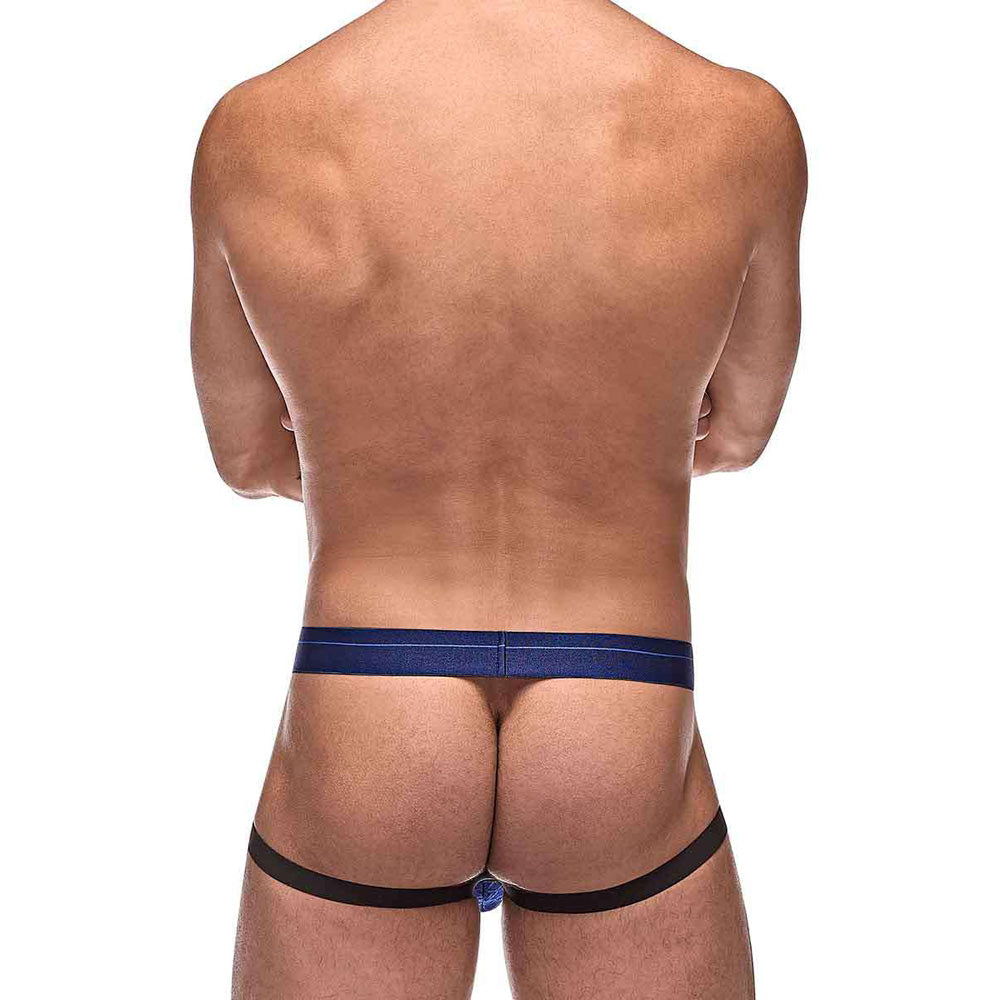 Diamond Mesh Jock Ring Navy L/X | 845830085311 | Available at EroticWarehouse.com