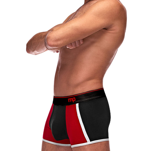 Retro Sport Panel Short Black Large | 845830085540 | Available at EroticWarehouse.com