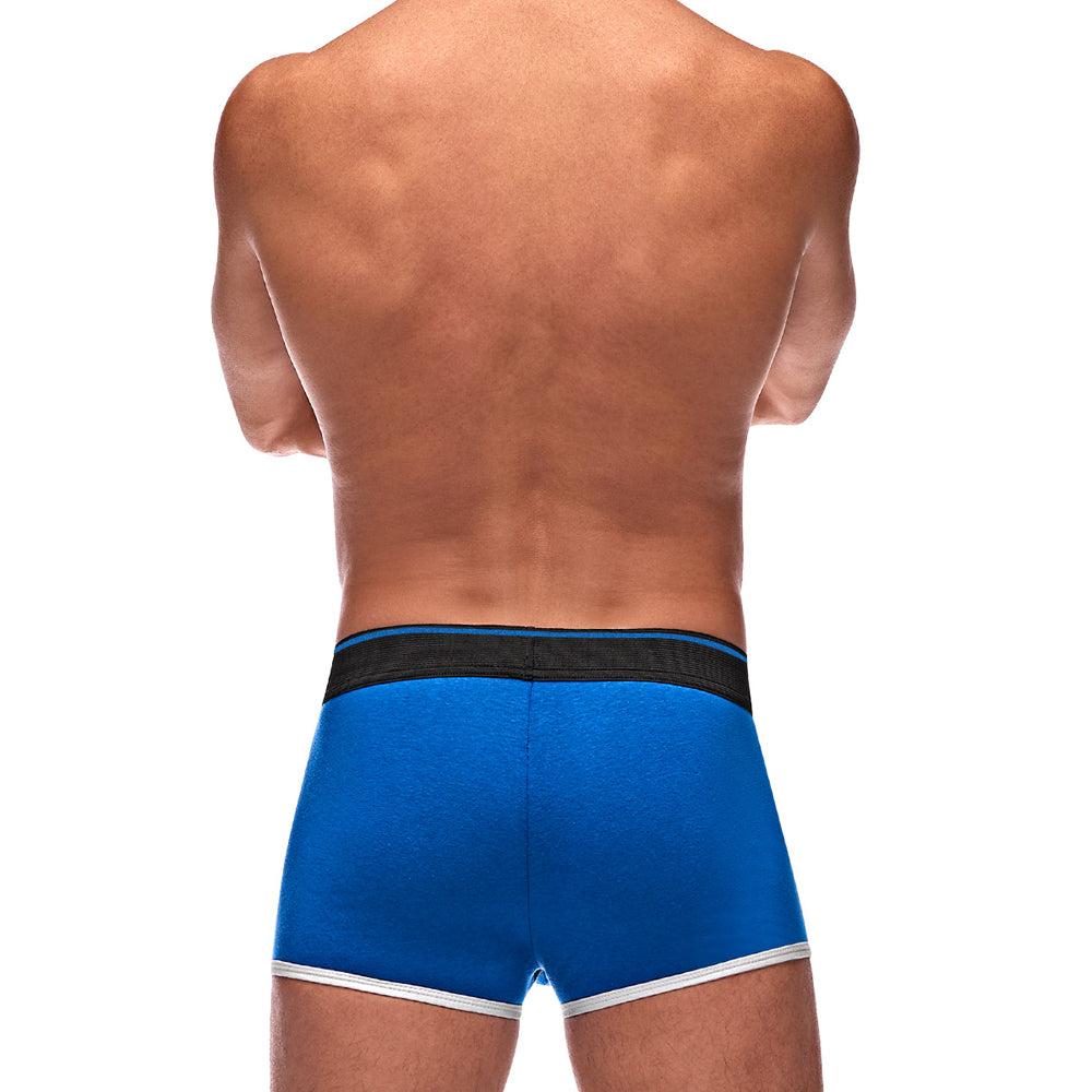 Retro Sport Panel Short Royal Large | 845830085588 | Available at EroticWarehouse.com