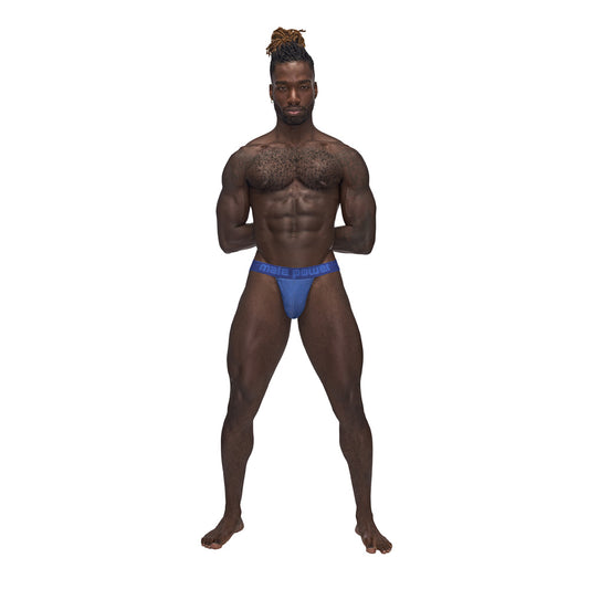 Sexagon Strappy Ring Jock Royal L/Xl | 845830086486 | Available at EroticWarehouse.com