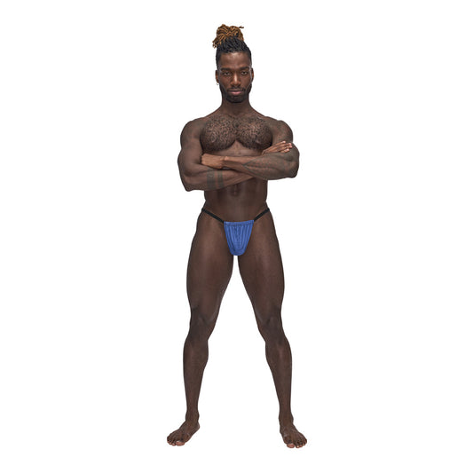 Sexagon Posing Strap Royal One Size | 845830086516 | Available at EroticWarehouse.com