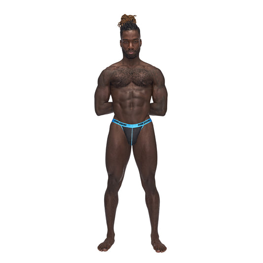 Casanova Uplift Thong Black S/M | 845830086615 | Available at EroticWarehouse.com