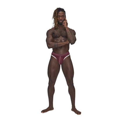 Sport Thong Burgundy S/M | 845830087018 | Available at EroticWarehouse.com