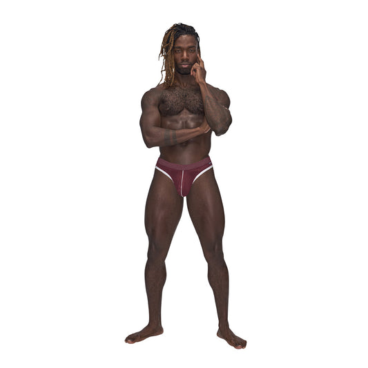 Sport Thong Burgundy S/M | 845830087018 | Available at EroticWarehouse.com