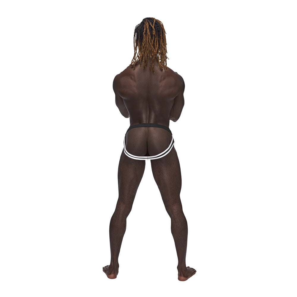 Sport Jock Black L/Xl | 845830087056 | Available at EroticWarehouse.com