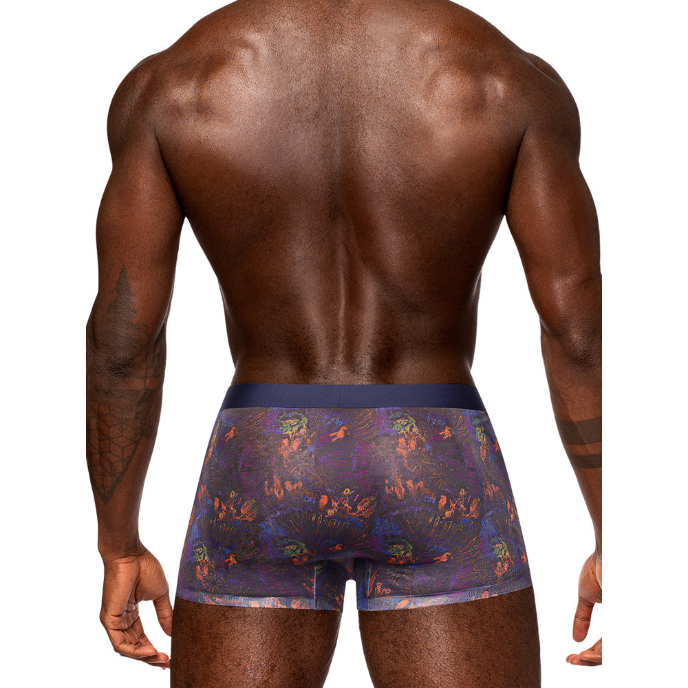Sheer Prints Seamless Sheer Short Splatter Medium | 845830089487 | Available at EroticWarehouse.com