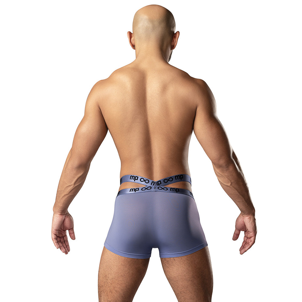 Infinite Comfort Amplifying Strappy Pouch Short Periwinkle X-Large | 845830091251 | Available at EroticWarehouse.com