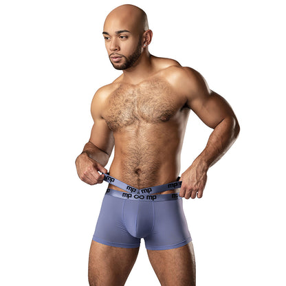 Infinite Comfort Amplifying Strappy Pouch Short Periwinkle X-Large | 845830091251 | Available at EroticWarehouse.com