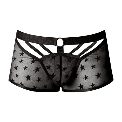Love Star Short W/ Ring Black Medium | 845830093224 | Available at EroticWarehouse.com