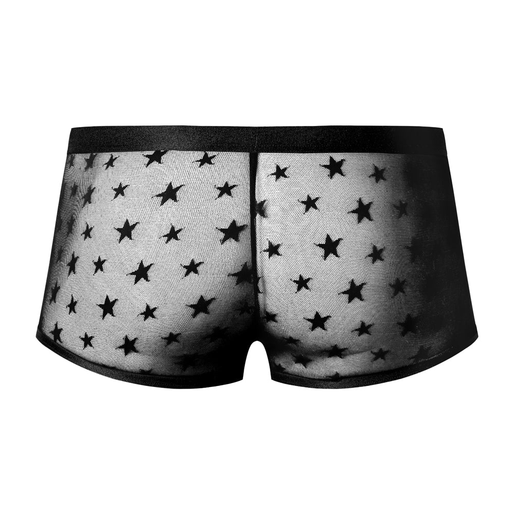 Love Star Short W/ Ring Black Medium | 845830093224 | Available at EroticWarehouse.com