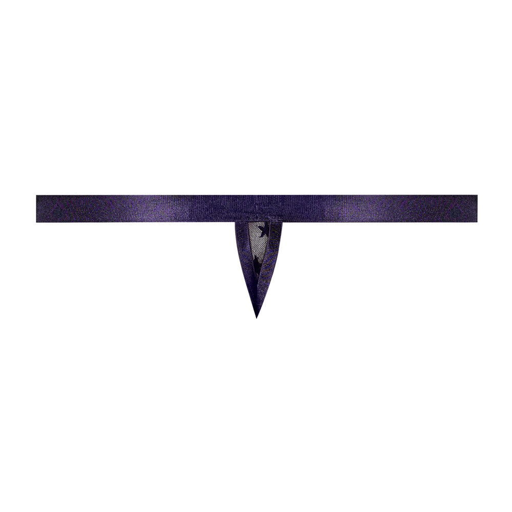 Love Star Thong W/ Ring Purple S/M | 845830093316 | Available at EroticWarehouse.com