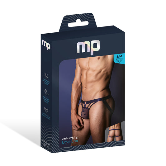 Love Star Jock W/ Ring Purple S/M | 845830093354 | Available at EroticWarehouse.com
