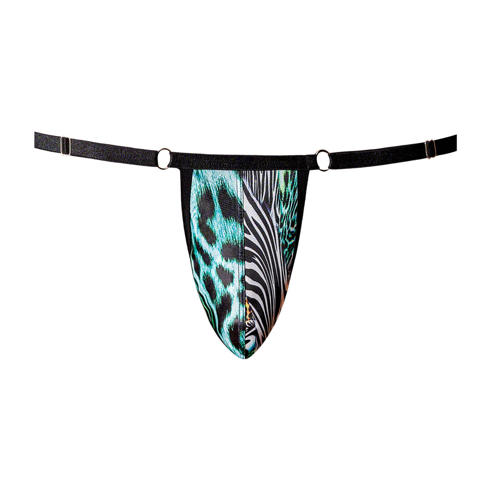 Go Wild! Adjustable G-String Multi Animal One Size | 845830093774 | Available at EroticWarehouse.com
