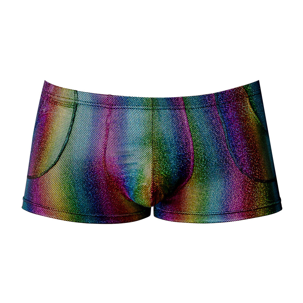 Pack & Play Pocket Short Rainbow Large | 845830093880 | Available at EroticWarehouse.com