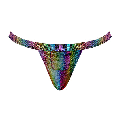 Pack & Play Jock W/ Front Condom Pouch Rainbow L/XL | 845830093910 | Available at EroticWarehouse.com