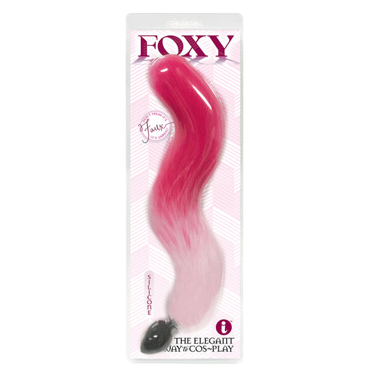 Foxy Silicone Fox Tail Butt Plug Pink | 847841014007 | Available at EroticWarehouse.com