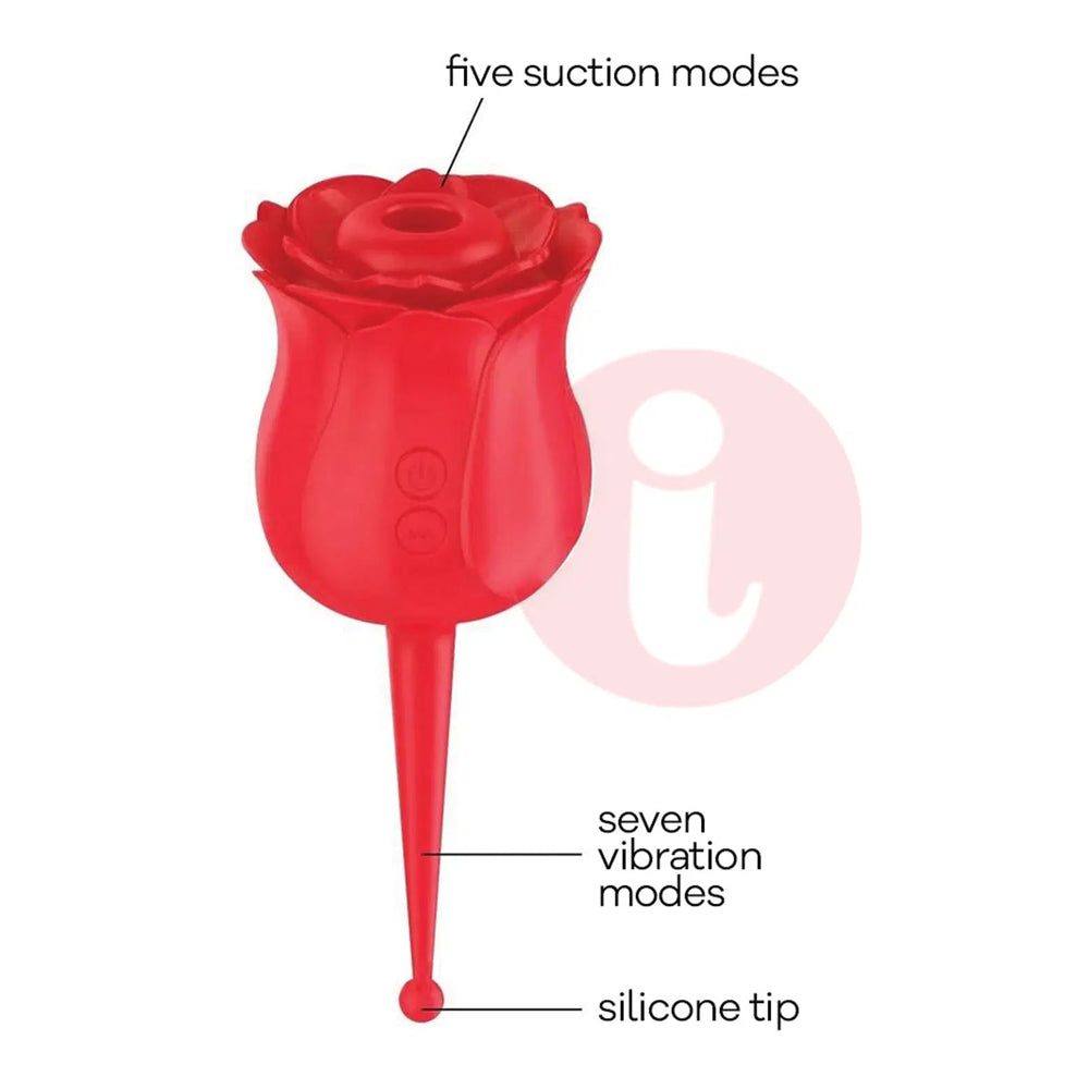 Wild Rose Le Point Rechargeable Silicone Suction Vibrator | 847841017053 | Available at EroticWarehouse.com