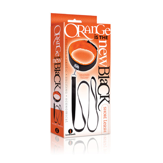 The 9's Orange Is The New Black Short Leash | 847841023191 | Available at EroticWarehouse.com