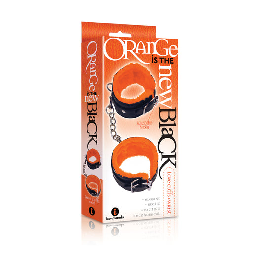 The 9's Orange Is The New Black Love Cuffs Wrist | 847841023207 | Available at EroticWarehouse.com