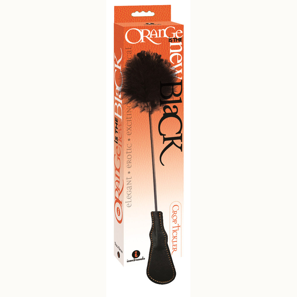 The 9's Orange Is The New Black Riding Crop & Tickler | 847841025317 | Available at EroticWarehouse.com