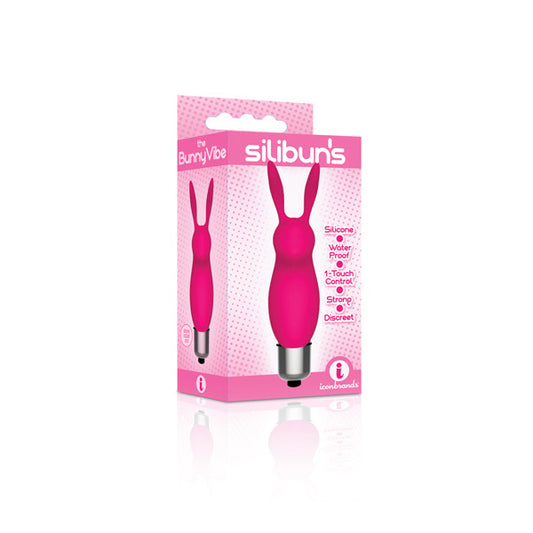 The 9's Silibuns Silicone Bunny Bullet Pink | 847841026383 | Available at EroticWarehouse.com