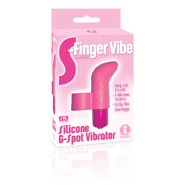 The 9's S-Finger Vibe Pink | 847841026604 | Available at EroticWarehouse.com
