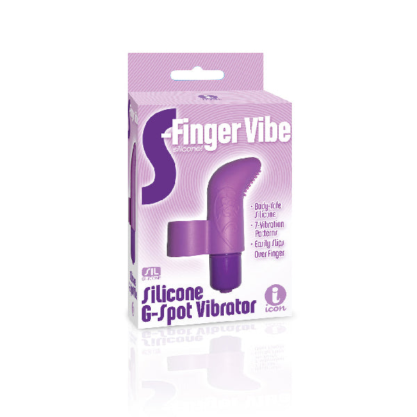 The 9's S-Finger Vibe Purple | 847841026611 | Available at EroticWarehouse.com